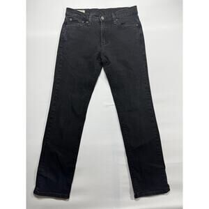 Levi's 511 Men's Slim Fit Straight Leg Black Denim Jeans - Size 30x30 (30x28.5)
